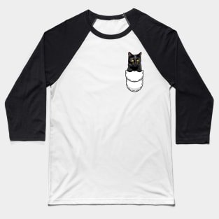 Funny Bombay Pocket Cat Baseball T-Shirt